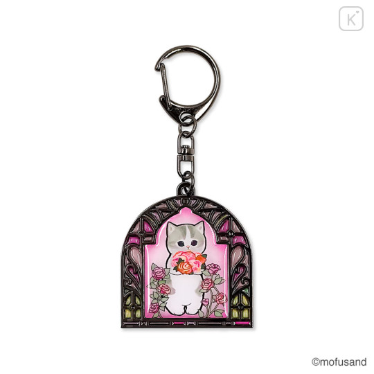 Japan Mofusand Stained Glass Style Keychain - Pink - 3