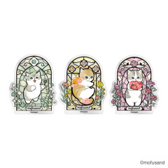Japan Mofusand Clear Sticker Set - Stained Glass