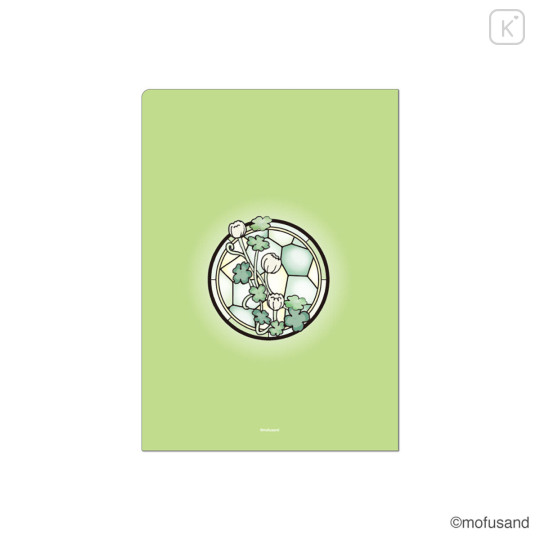 Japan Mofusand A4 Clear File - Stained Glass Green - 2