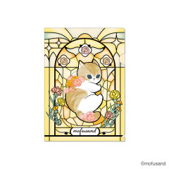 Japan Mofusand A4 Clear File - Stained Glass Orange