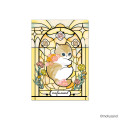 Japan Mofusand A4 Clear File - Stained Glass Orange - 1