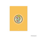 Japan Mofusand A4 Clear File - Stained Glass Orange - 2