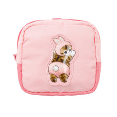 Japan Mofusand Puffy Applique Pouch - Bunny Cat Pink