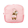Japan Mofusand Puffy Applique Pouch - Bunny Cat Pink - 3
