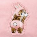 Japan Mofusand Puffy Applique Pouch - Bunny Cat Pink - 6