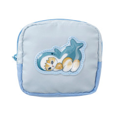 Japan Mofusand Puffy Applique Pouch - Shark Cat Blue