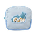 Japan Mofusand Puffy Applique Pouch - Shark Cat Blue - 1