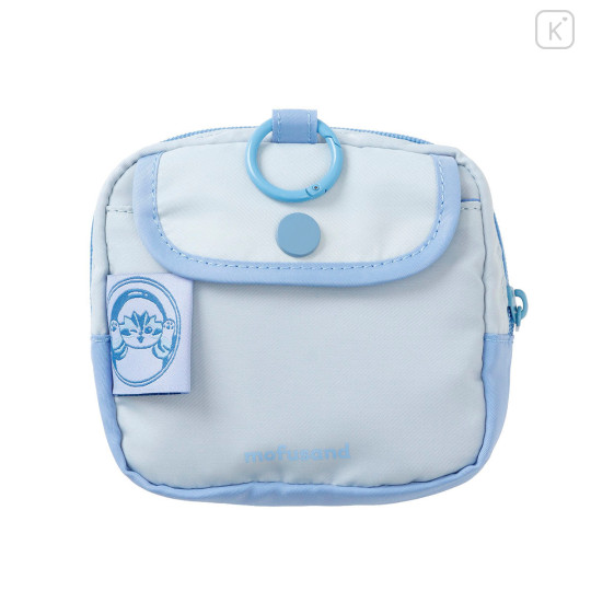 Japan Mofusand Puffy Applique Pouch - Shark Cat Blue - 4