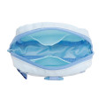 Japan Mofusand Puffy Applique Pouch - Shark Cat Blue - 5