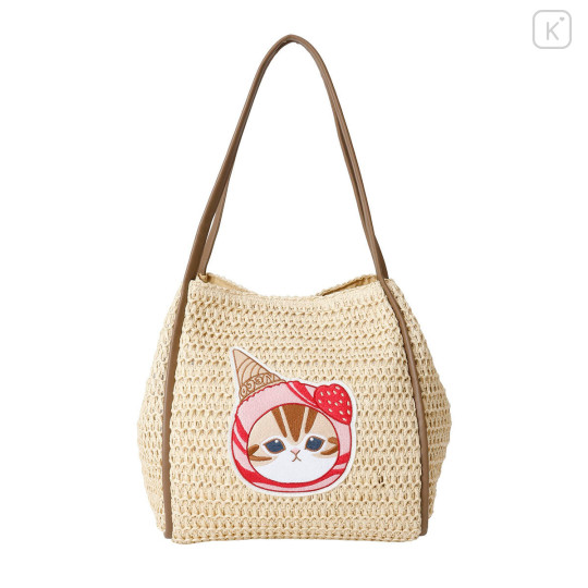 Japan Mofusand Strawberry Basket Bag - Natural - 1