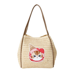 Japan Mofusand Strawberry Basket Bag - Natural