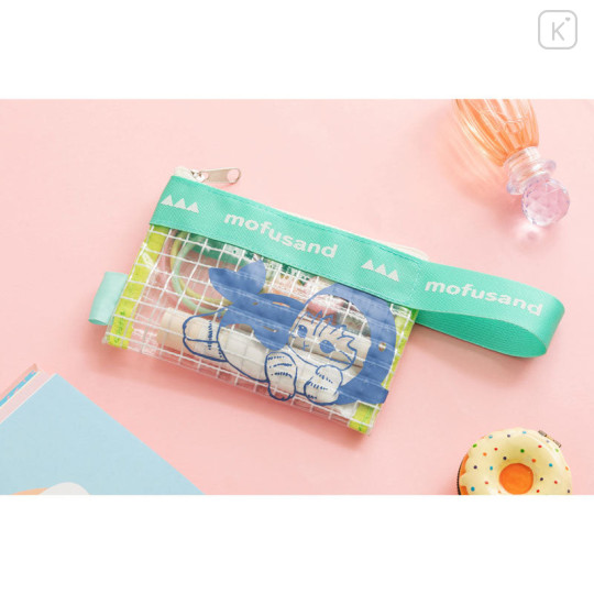 Japan Mofusand Clear Vinyl Pouch - Shark Cat - 3