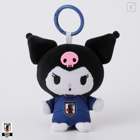[Pre-order] Japan Sanrio Finger Mascot & Carabiner - Kuromi : Japan National Football Team Ver. 2026 - 1