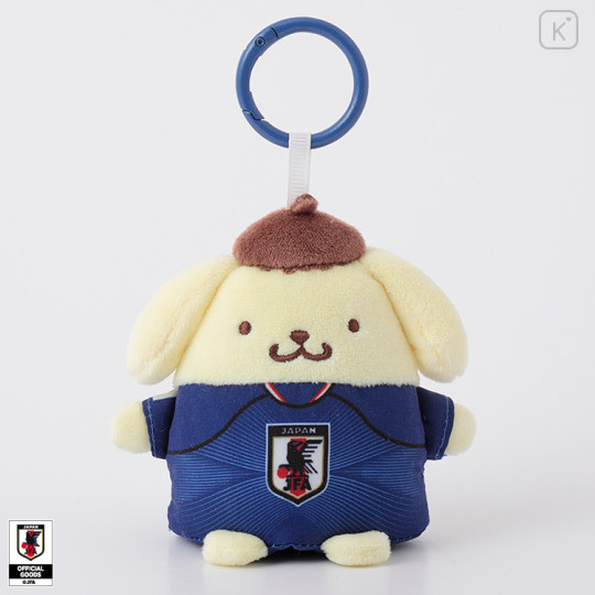 [Pre-order] Japan Sanrio Finger Mascot & Carabiner - Pompompurin : Japan National Football Team Ver. 2026 - 1