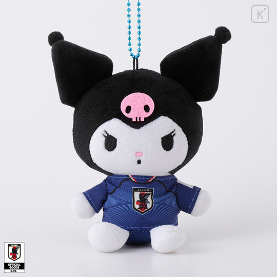 [Pre-order] Japan Sanrio Mascot Holder - Kuromi : Japan National Football Team Ver. 2026 - 1