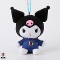 [Pre-order] Japan Sanrio Mascot Holder - Kuromi : Japan National Football Team Ver. 2026 - 1