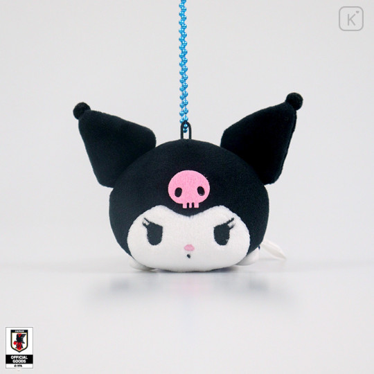 [Pre-order] Japan Sanrio Lying Down Mascot Plush - Kuromi : Japan National Football Team Ver. 2026 - 1