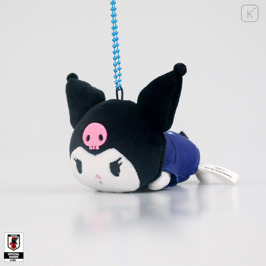 [Pre-order] Japan Sanrio Lying Down Mascot Plush - Kuromi : Japan National Football Team Ver. 2026 - 2