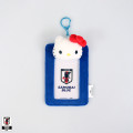 [Pre-order] Japan Sanrio Plush Photo Keychain - Hello Kitty : Japan National Football Team Ver. 2026 - 1