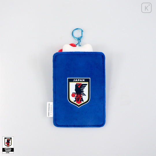 [Pre-order] Japan Sanrio Plush Photo Keychain - Hello Kitty : Japan National Football Team Ver. 2026 - 2