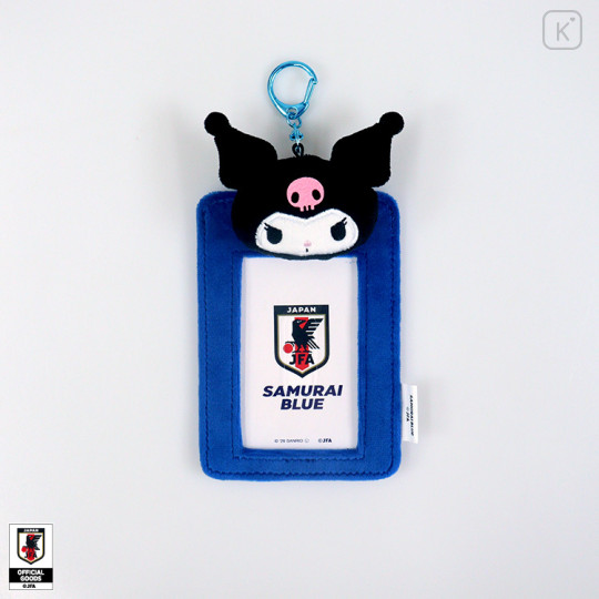 [Pre-order] Japan Sanrio Plush Photo Keychain - Kuromi : Japan National Football Team Ver. 2026 - 1