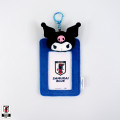 [Pre-order] Japan Sanrio Plush Photo Keychain - Kuromi : Japan National Football Team Ver. 2026 - 1