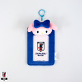 [Pre-order] Japan Sanrio Plush Photo Keychain - My Melody : Japan National Football Team Ver. 2026 - 1