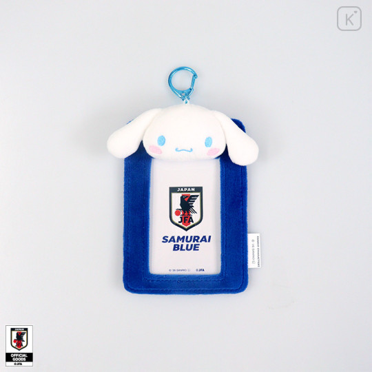 [Pre-order] Japan Sanrio Plush Photo Keychain - Cinnamoroll : Japan National Football Team Ver. 2026 - 1
