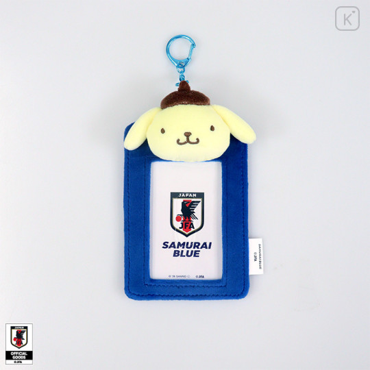 [Pre-order] Japan Sanrio Plush Photo Keychain - Pompompurin : Japan National Football Team Ver. 2026 - 1