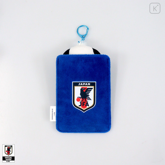 [Pre-order] Japan Sanrio Plush Photo Keychain - Pochacco : Japan National Football Team Ver. 2026 - 2