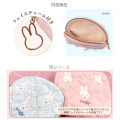 Japan Miffy Quilted Mini Pouch - Ribbon Light Blue - 2