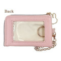 Japan Miffy Pass Case Card Holder - Quilted Ribbon Light Pink - 2
