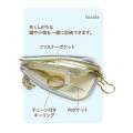 Japan Miffy Pass Case Card Holder - Quilted Ribbon Light Blue - 3