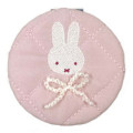 Japan Miffy 2-sided Compact Mirror - Quilted Ribbon Light Pink - 1