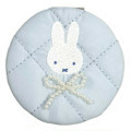 Japan Miffy 2-sided Compact Mirror - Quilted Ribbon Light Blue - 1