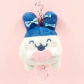 Japan Tamagotchi Plush Mascot Retractable Reel Keychain - Mimitchi Love Ribbon - 1
