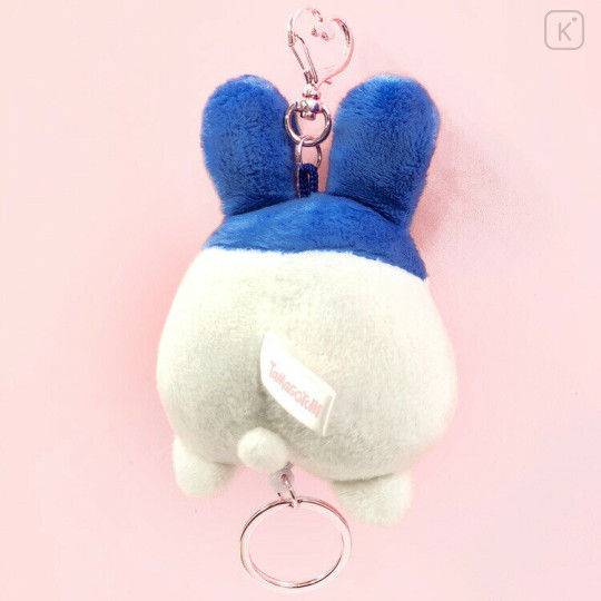 Japan Tamagotchi Plush Mascot Retractable Reel Keychain - Mimitchi Love Ribbon - 2