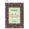 Japan Peanuts 5 Pockets A4 Clear File - Woodstock : Star Green Friends - 2