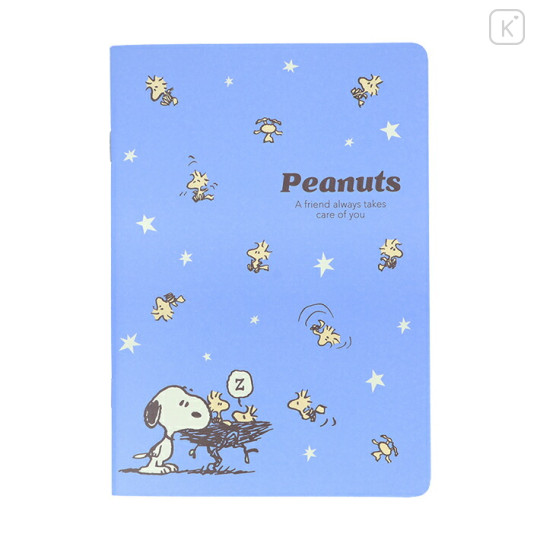 Japan Peanuts A5 Notebook - Snoopy & Woodstock : Star Night - 1