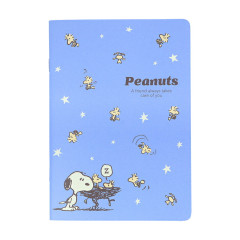 Japan Peanuts A5 Notebook - Snoopy & Woodstock : Star Night