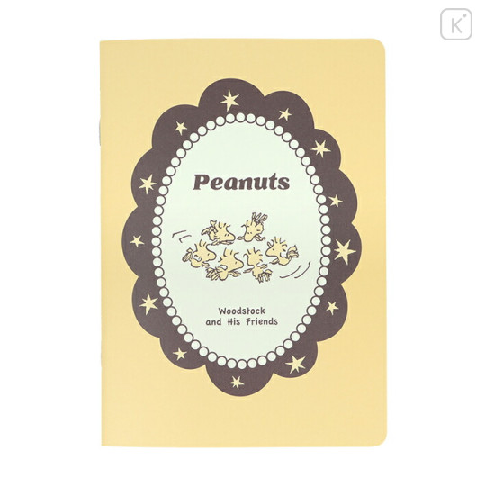 Japan Peanuts A5 Notebook - Woodstock : Star Yellow Friends - 1