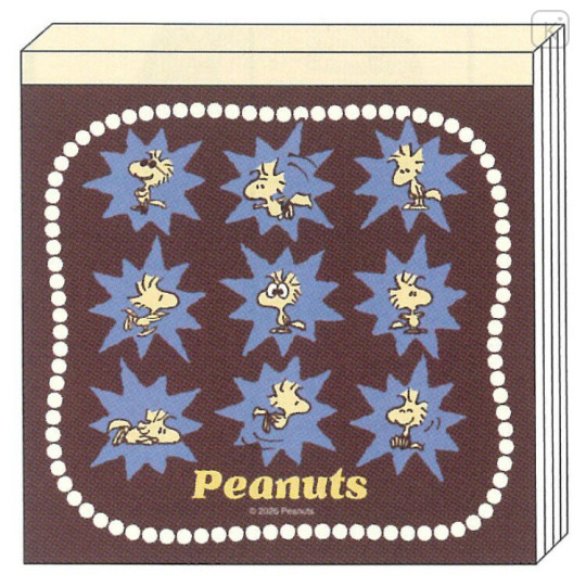 Japan Peanuts Square Memo - Woodstock : Star Friends - 1