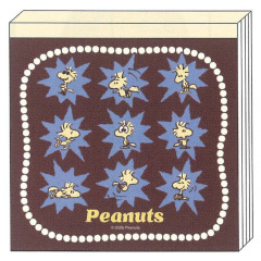 Japan Peanuts Square Memo - Woodstock : Star Friends
