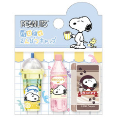 Japan Peanuts Pencil Cap Set - Snoopy : Ice Cream Drink Style B