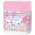 Japan Q-LiA Pencil Sharpener - Candy Twins Rabbit : Pink - 1