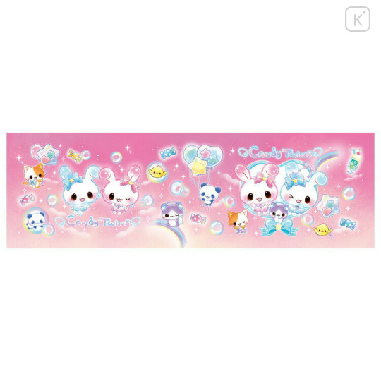 Japan Q-LiA Pencil Sharpener - Candy Twins Rabbit : Pink - 2