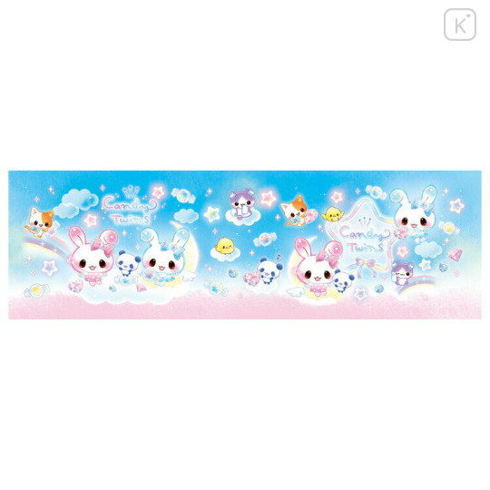 Japan Q-LiA Pencil Sharpener - Candy Twins Rabbit : Blue - 2