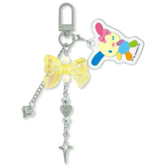 Japan Sanrio Mascot Bag Charm Keychain - Usahana : Jara Gem Ribbon