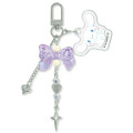 Japan Sanrio Mascot Bag Charm Keychain - Cinnamoroll : Jara Gem Ribbon - 1
