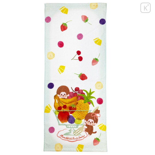 Japan Monchhichi Face Towel - Monchhichi-chan & Monchhichi-kun : Furukawashiko Fruit Parlor - 1